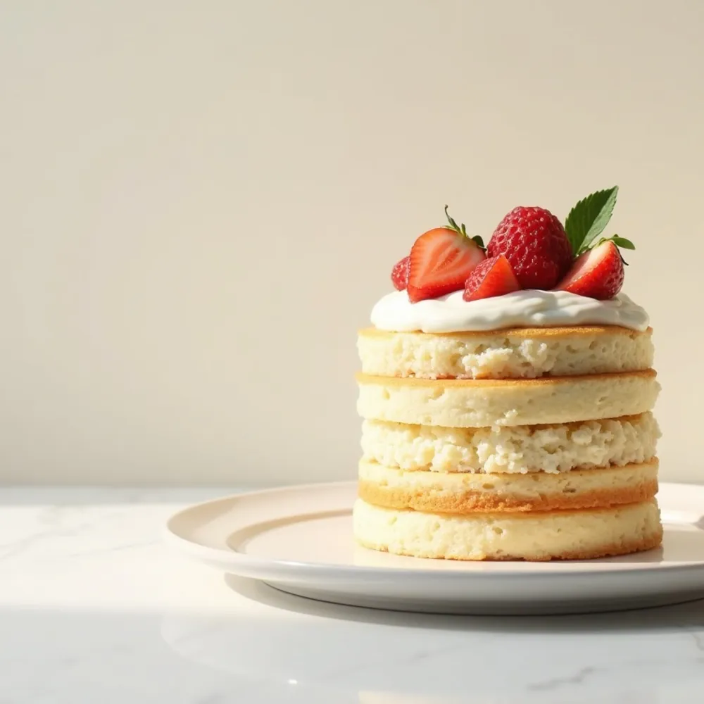 Bolo elegante gourmet em composição quadrada