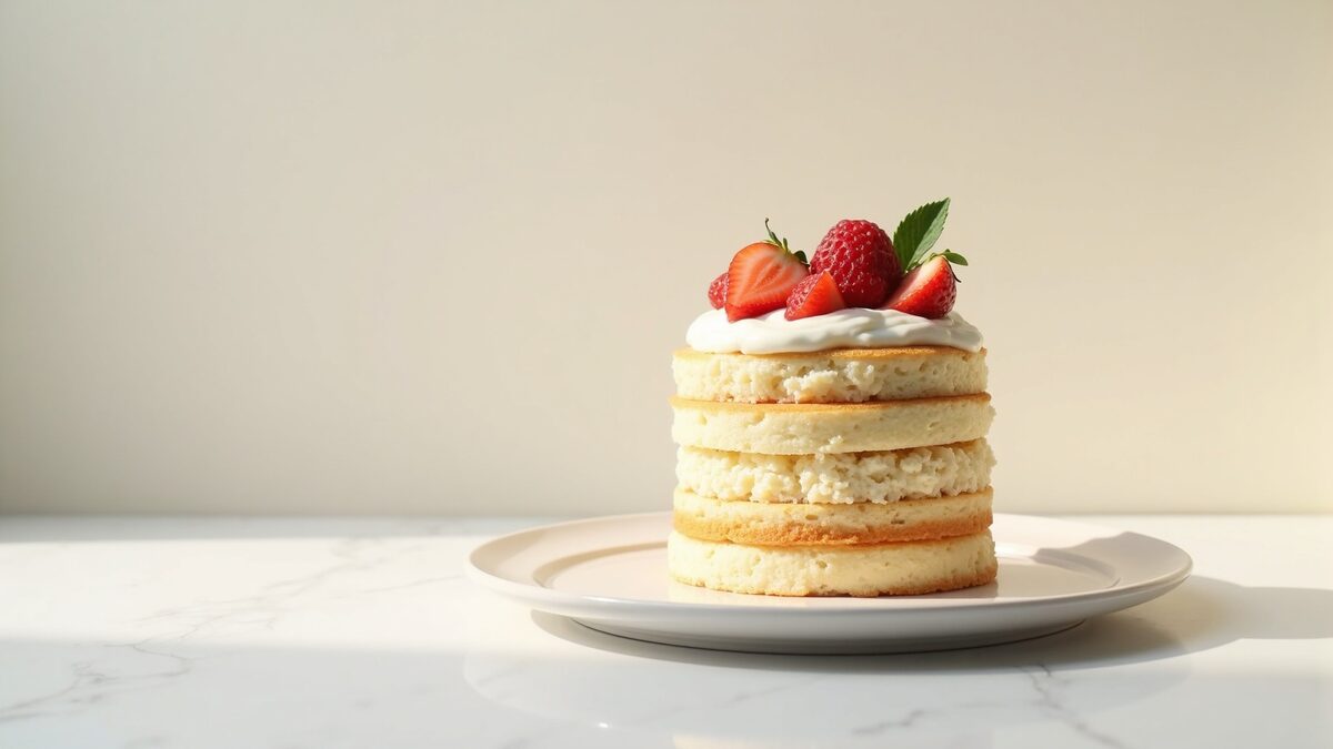 Bolo elegante gourmet finalizado em prato elegante