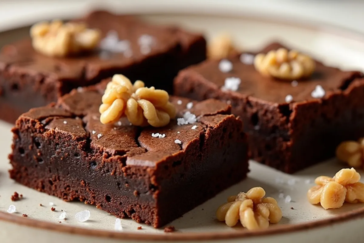 Detalhe do preparo de brownie com luz natural