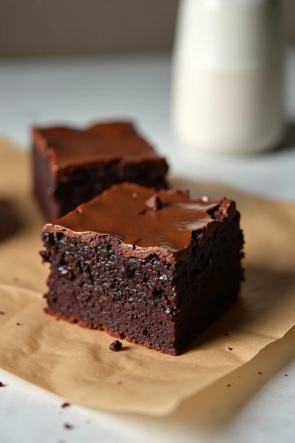 Brownie gourmet gourmet, receita passo a passo para salvar no Pinterest