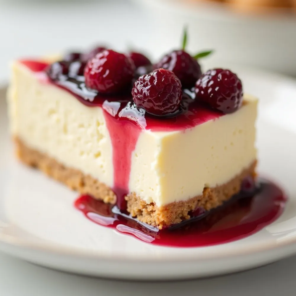 Cheesecake gourmet em composição quadrada