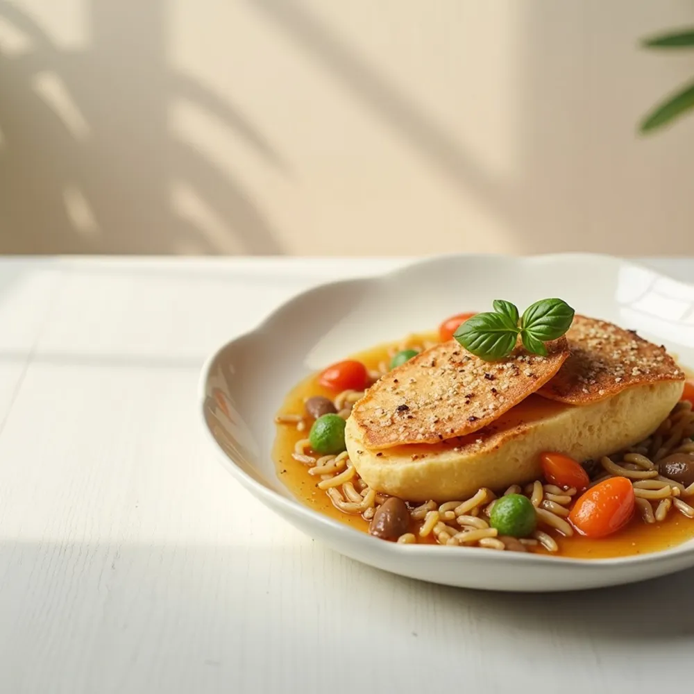 Fotografia food gourmet em composição quadrada