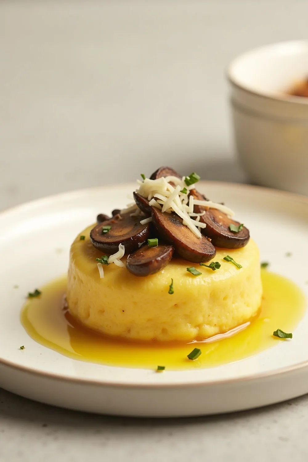 Polenta cremosa gourmet, receita passo a passo para salvar no Pinterest