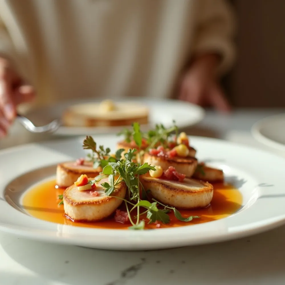 Transformar receitas gourmet em composição quadrada