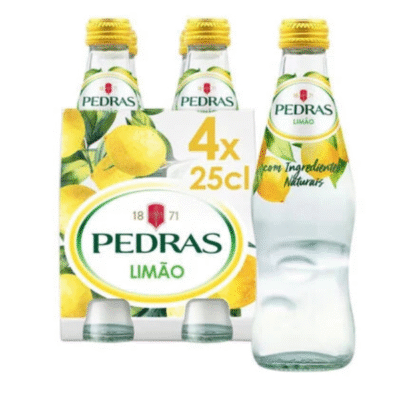 Pedras Salgadas Sparkling Water with Lemon – 4×0.25L
